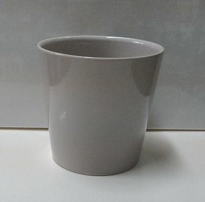 POT ROND KONISCH LICHTGRIJS D170 H165