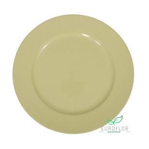 PLASTIC PLATE YELLOW D33