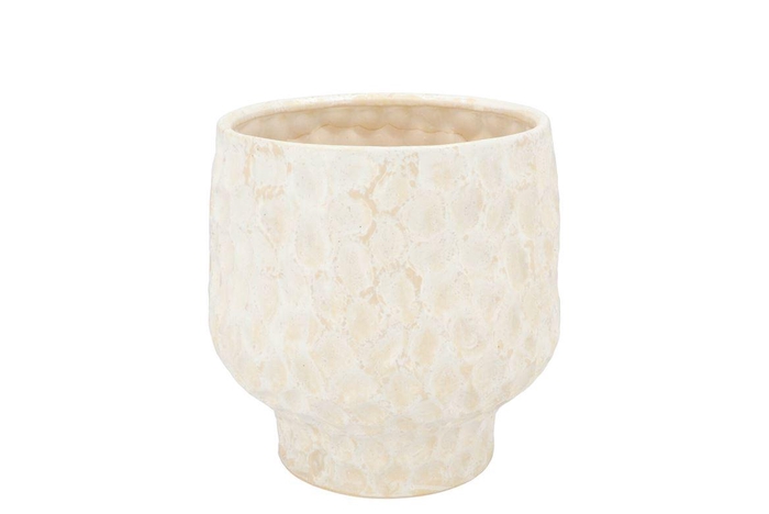 <h4>Maysa Offwhite Pot 18x18x15cm</h4>