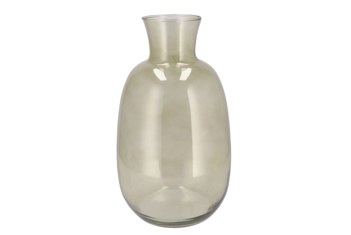 <h4>Mira Olive Green Glass Bottle Tall 21x21x37cm</h4>