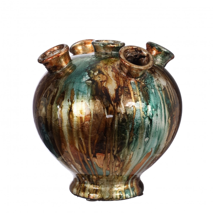 <h4>Ceramics Exclusive Dazzle Tulip vase d18*18.5cm</h4>