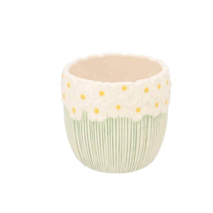 <h4>Jane White Pot 15x15x13cm</h4>
