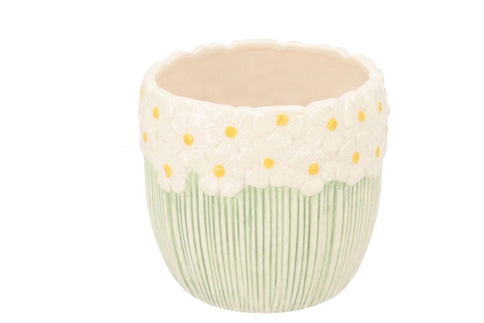 Jane White Pot 15x15x13cm