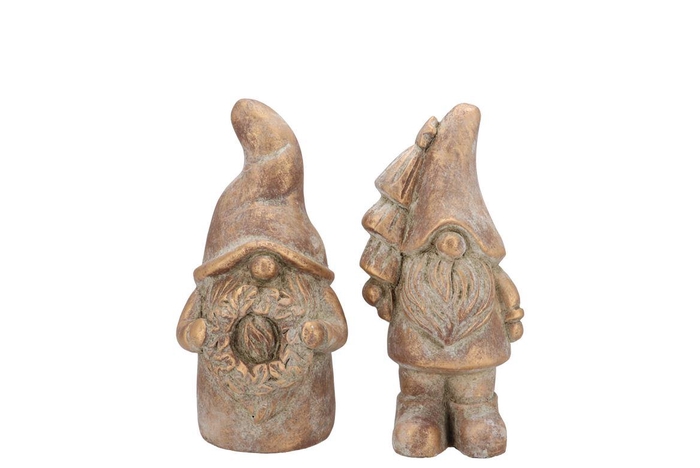 <h4>Concrete Golden Gnome Ass 10x9x20cm</h4>