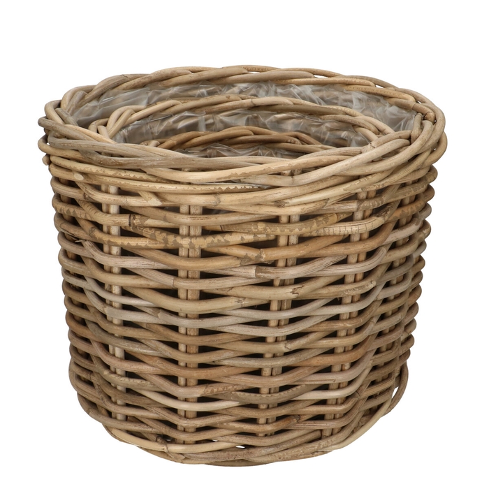 Basket sets Rattan pot S/3 d37*31cm