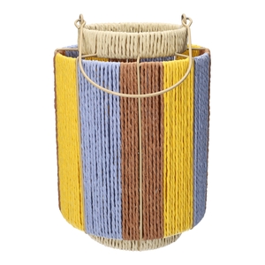 DF06-740480300 - Lantern Lunara d14/20xh28.5 ochre/lilac