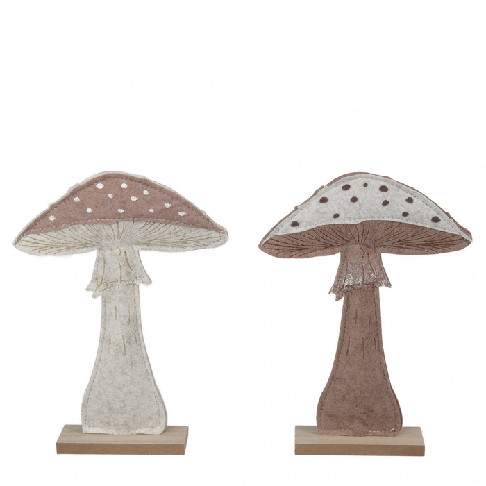 <h4>Herfst Deco paddenstoel 16*4*21.5cm ass.</h4>
