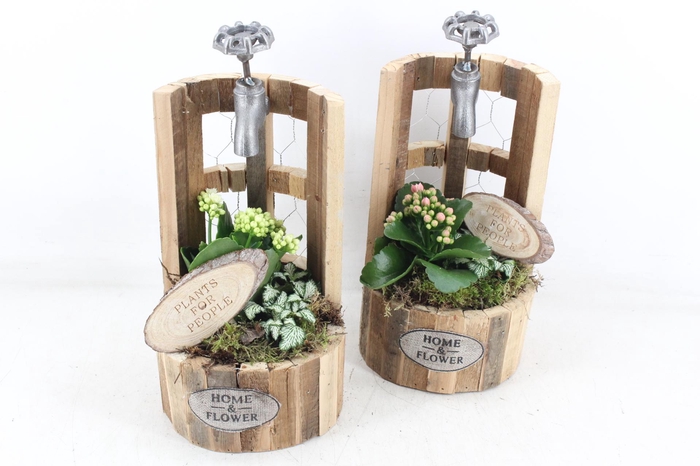 <h4>arr2 TD - Houten waterput - roze/wit</h4>