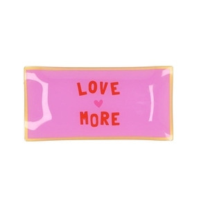 Plate Rectangle Love More 20x10x2cm