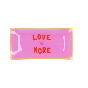 Plate Rectangle Love More 20x10x2cm