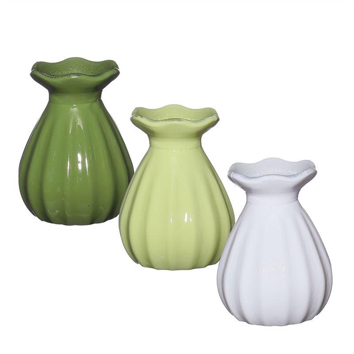 <h4>Fleur vase D.7 h. 9 cm solid grn. a</h4>