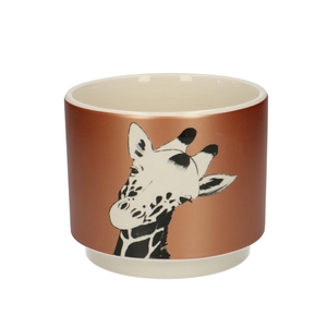 Keramiek Giraffe pot d13*10.5cm