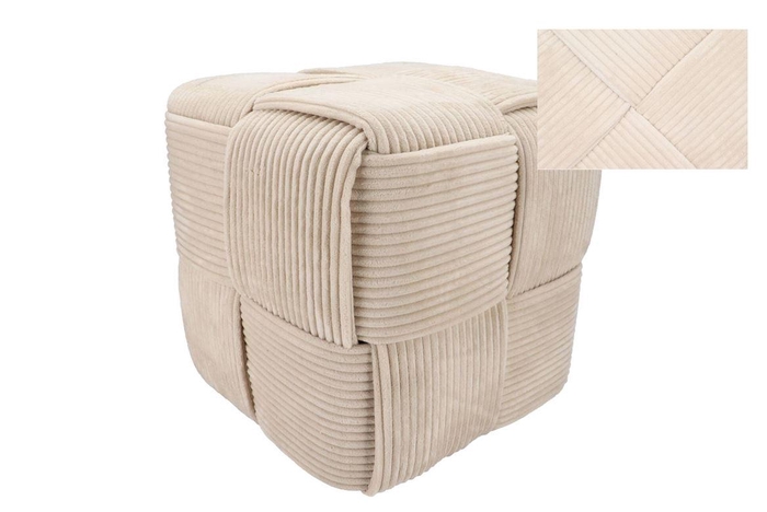 Stripe Sand Poof Layers 40x40cm