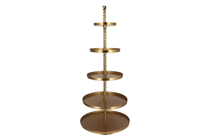 <h4>Storage Shelf Swirl Majestic Gold 63x63x155cm</h4>