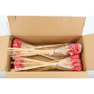 Stick Heart Wood Red 8cm