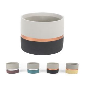 VASO DECORATIVO DE CIMENTO 13*13*10CM 15395 IMP