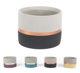 VASO DECORATIVO DE CIMENTO 13*13*10CM 15395 IMP