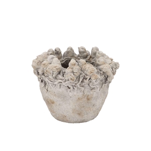 Concrete Sparrow Grey Nest 15x15x13cm