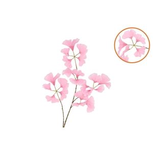 Silk Ginkgo Pink 85cm Nm