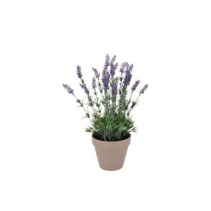 Silk Lavender Purple Pot Terra M 21x21x32cm