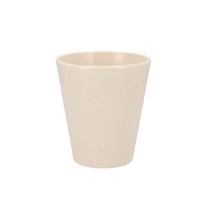 Ceramic Beige Stone Pot Orchid 15x15cm