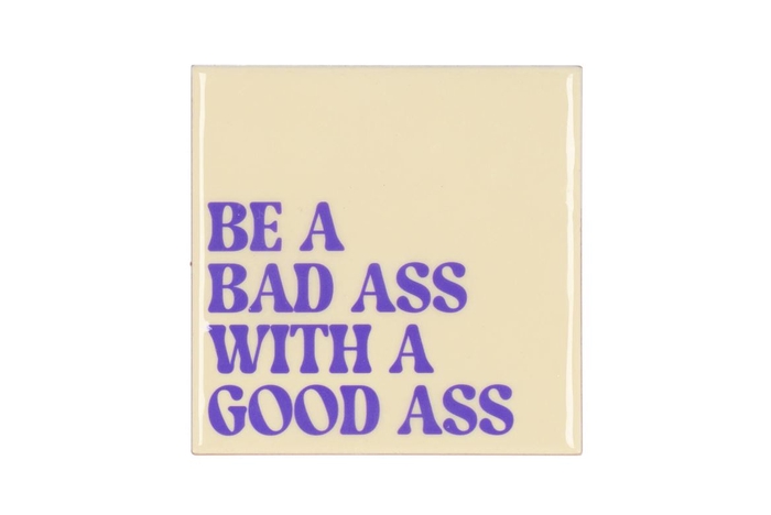 <h4>Tile Bad Ass Good Ass Beige 10x10x1cm</h4>