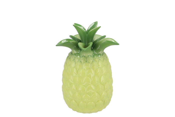 Pineapple Tropical Lime Vase 16x16x22cm Nm