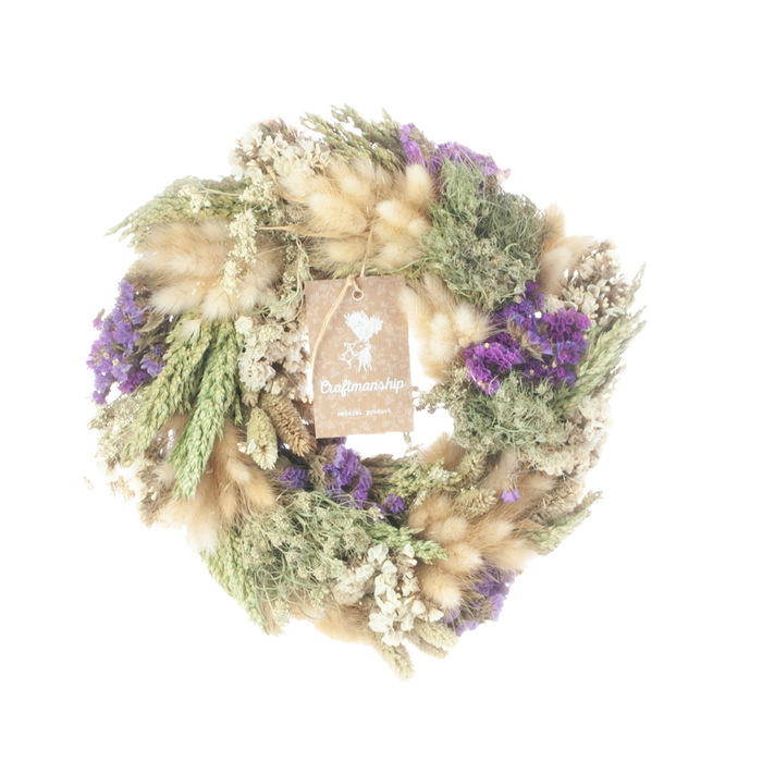 <h4>Wreath Janice 30cm Natural Pink</h4>