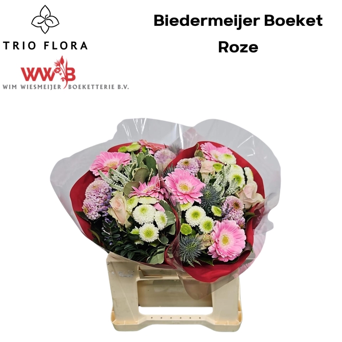 <h4>Boeket Biedermeijer Roze</h4>