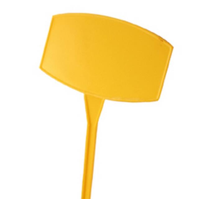 <h4>Plastic prijssteker 45cm geel</h4>