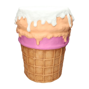 DF03-666351500 - Side table Ice cream d30/36xh47 peach/lavender