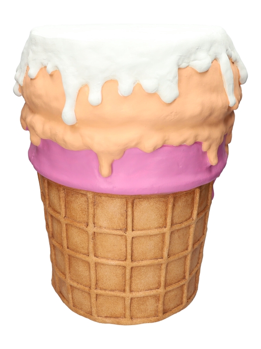 <h4>DF03-666351500 - Side table Ice cream d30/36xh47 peach/lavender</h4>