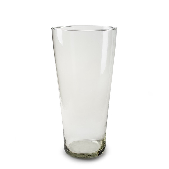 Glass vase conical d16 30cm