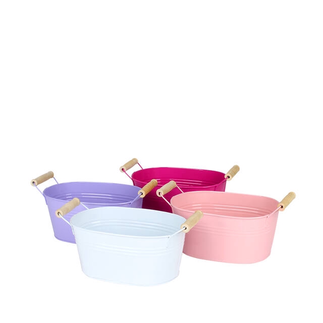 <h4>Bowl Nice Bright zinc shiny L20xW12.5xH9cm 4 ass</h4>