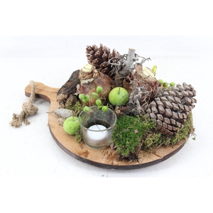arr4 Amaryllis MB - Hout dienblad rond XL 2bol