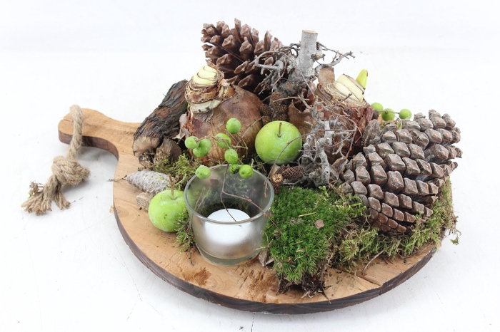 <h4>arr4 Amaryllis MB - Hout dienblad rond XL 2bol</h4>