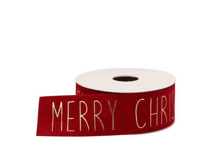 Ribbon Velvet Christmas 21 Warm Red 5mx40mm