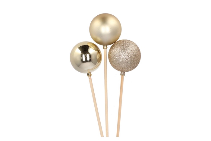<h4>Pick Shine Ball Cozy Champagne Glitter/shiny/matt 6x50cm P3</h4>