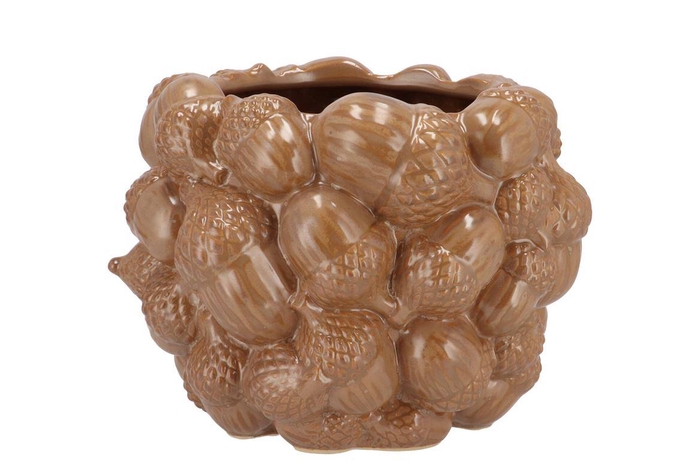 <h4>Milou Scottish Sand Pot Acorns Allover 25x25x18cm Nm</h4>
