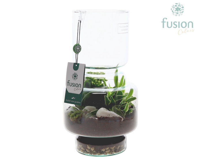 <h4>Green Bottle Lotte Medium met arrangement</h4>