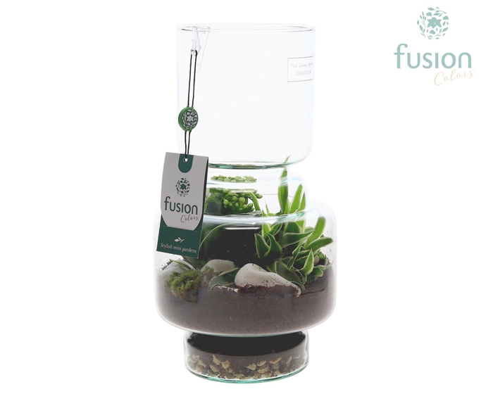 <h4>Green Bottle Lotte Medium met arrangement</h4>