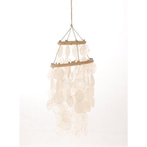 Hanger Chandelier Zensa Capiz H34d15