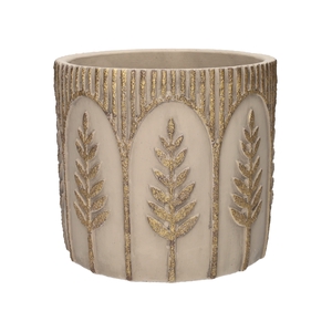 DF03-751500667 - Pot Spark d17.5xh16 grey/gold