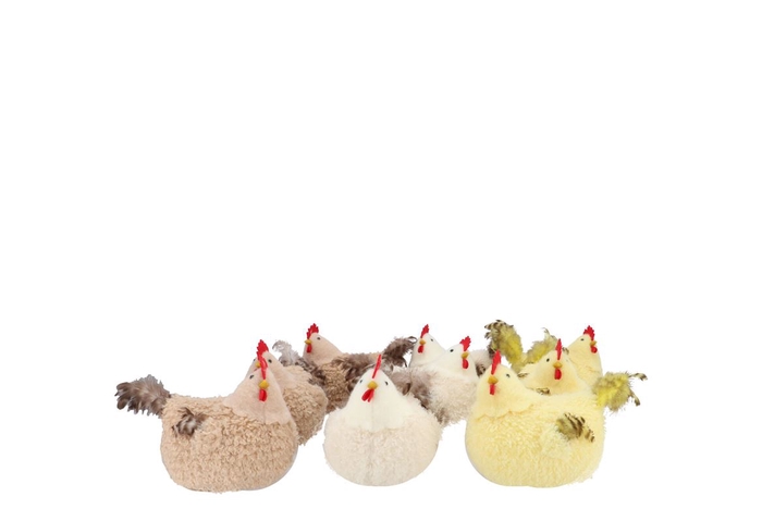 <h4>Easter Fun Chicken Natural Brown Mix Ass 13x9x10cm</h4>