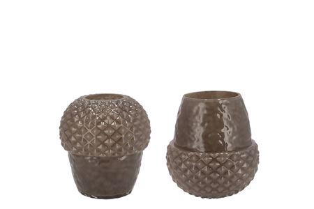 <h4>Lina Majestic Green Vase Acorn 15x15x14cm</h4>