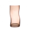 Glass vase dented d12 5 20cm