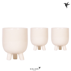 Kolibri Home Gummy pot travertine 9 cm