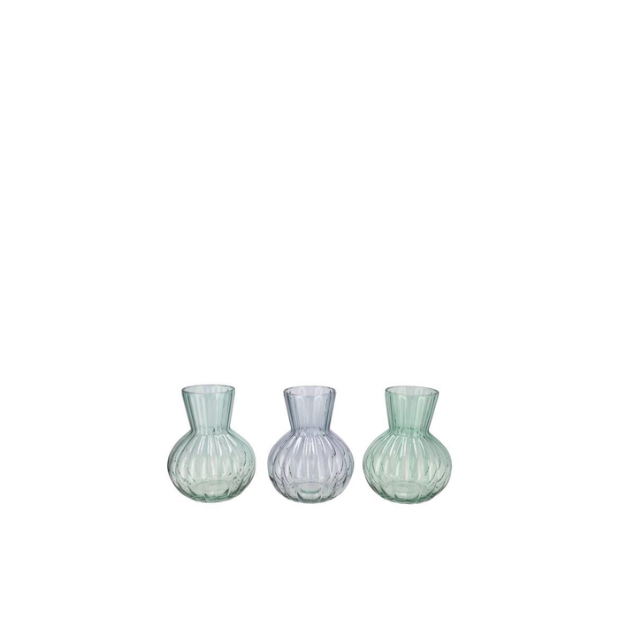 <h4>Feline Green Mix Vase Ass 9x11cm</h4>