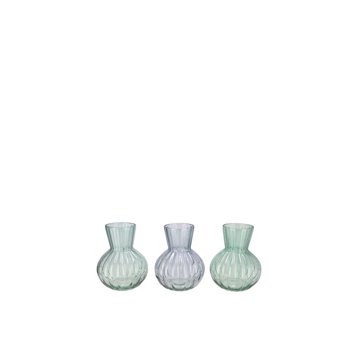 <h4>Feline Green Mix Vase Ass 9x11cm</h4>