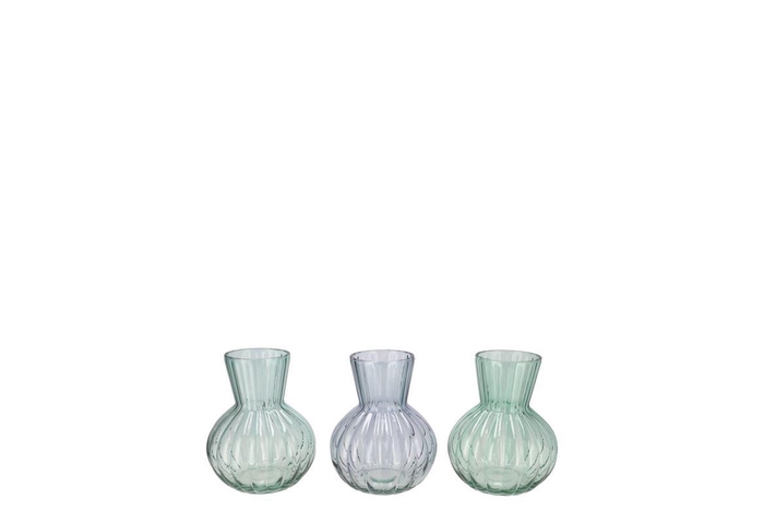 <h4>Feline Green Mix Vase Ass 9x11cm</h4>